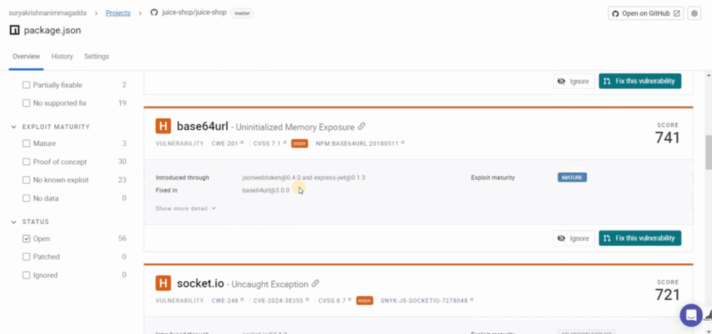 used OWASP Juice Shop as the target application. Juice Shop is an intentionally vulnerable Node.js-based web app commonly used for testing and training in application security