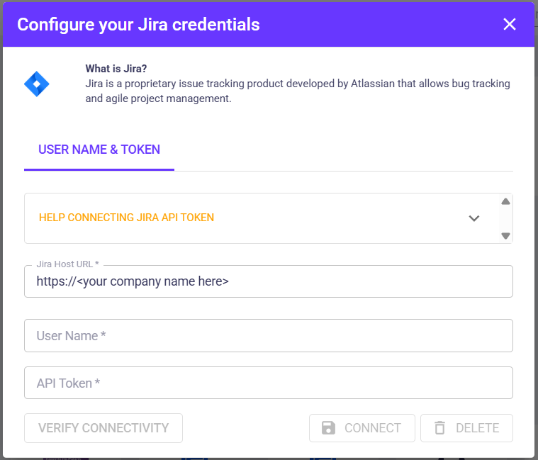 connecting jira