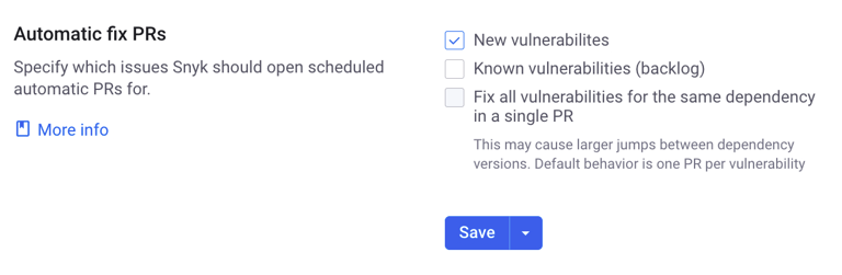 automatic fix PRs at the integration level