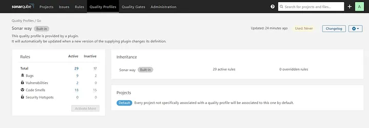 SonarQube quality profiles and quality gates