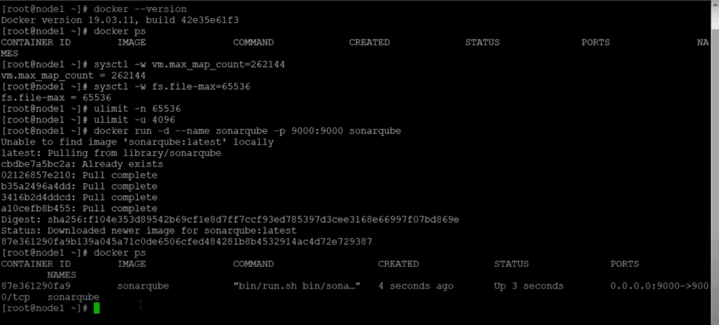 Running on local SonarQube with Docker