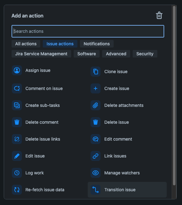 add an action