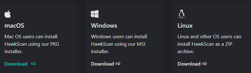 Install HawkScan