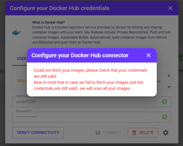 Container dropdown