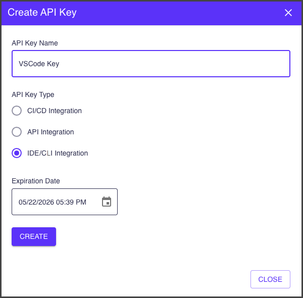 Generate An Api Key