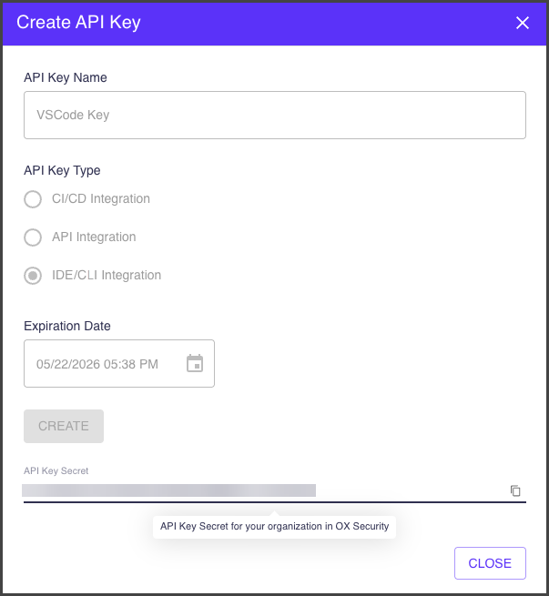 create API Key