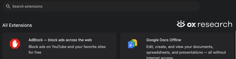 chrome://extensions/