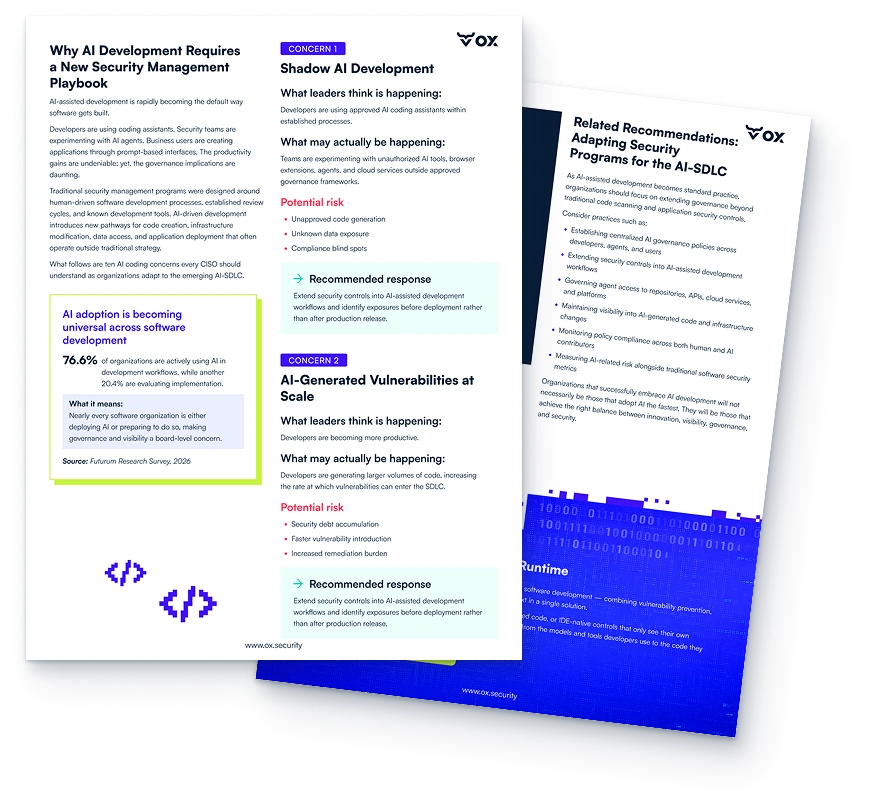A CISO's Guide to the
Top 10 AI Coding Concerns