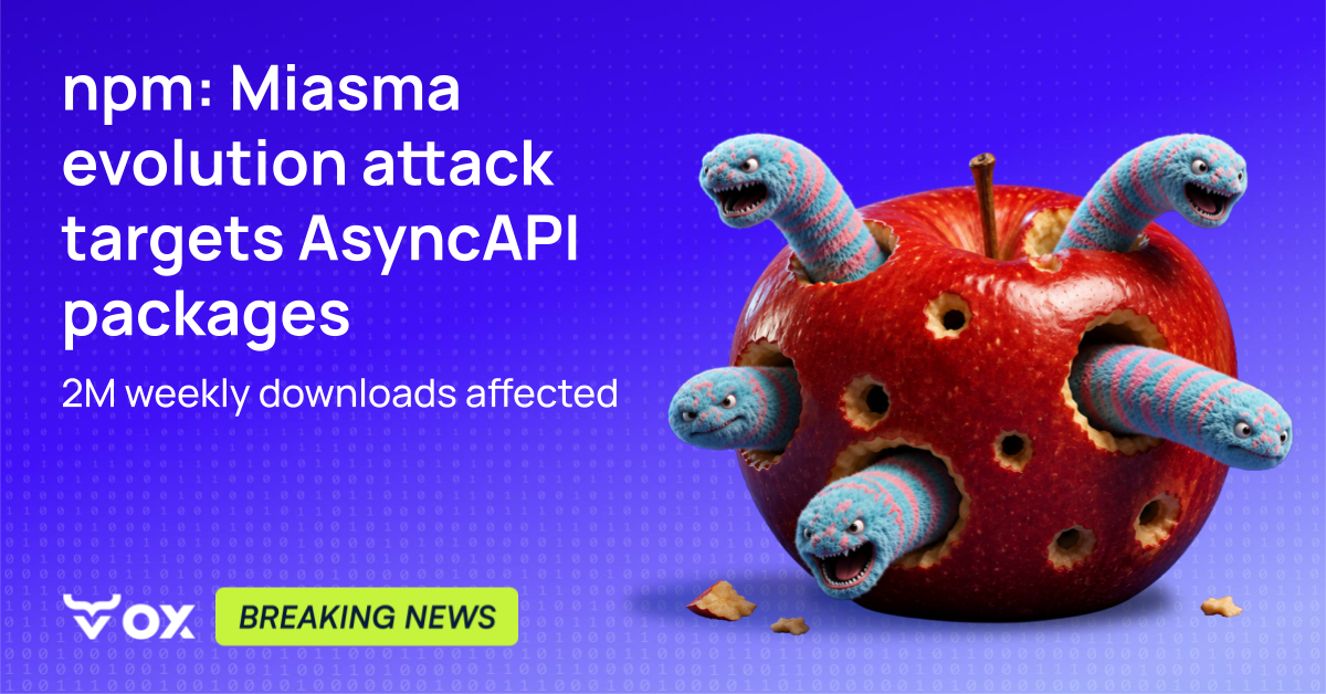 Miasma evolution attack targets AsyncAPI packages,