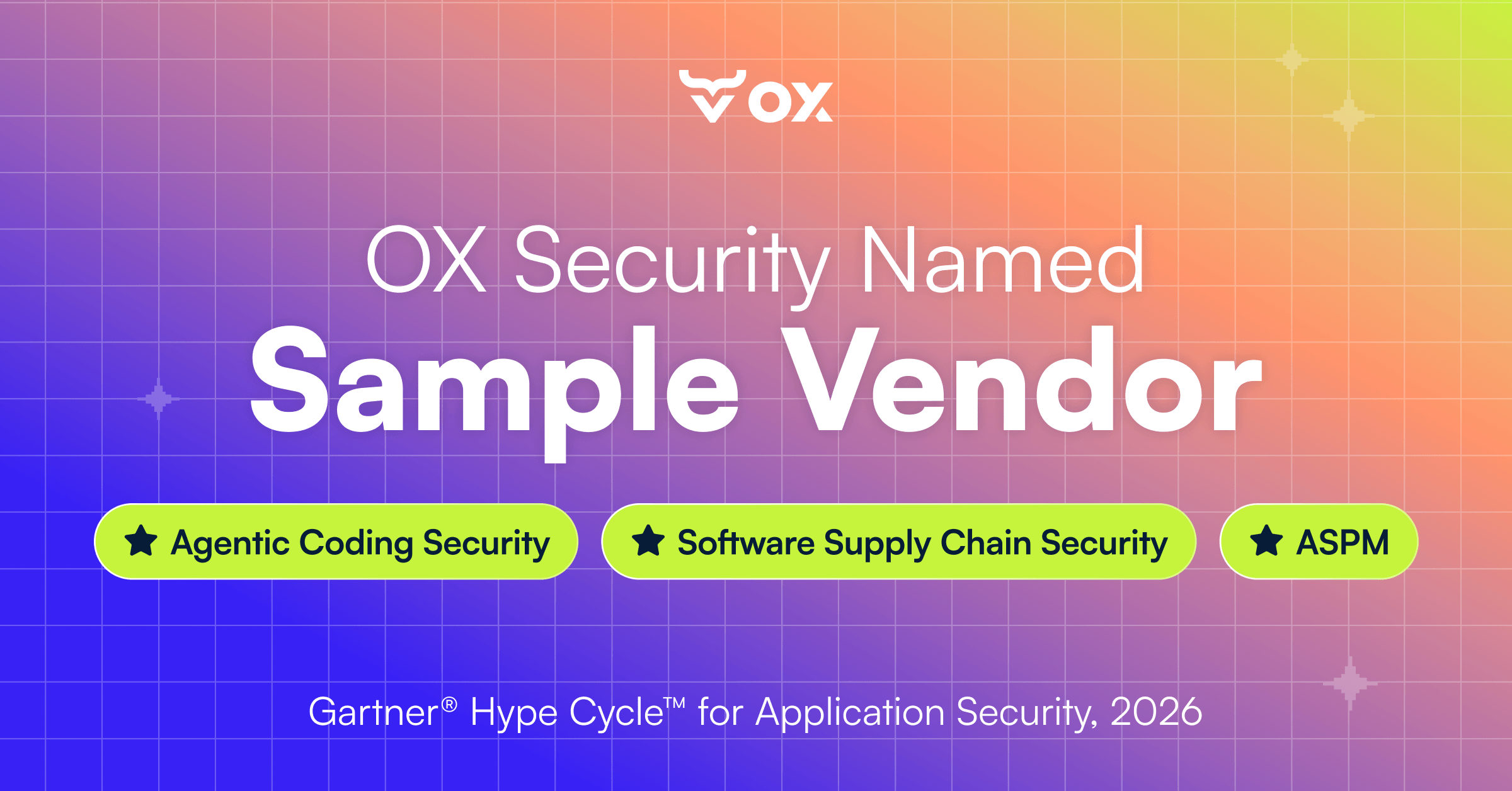 OX Security Named Sample Vendor