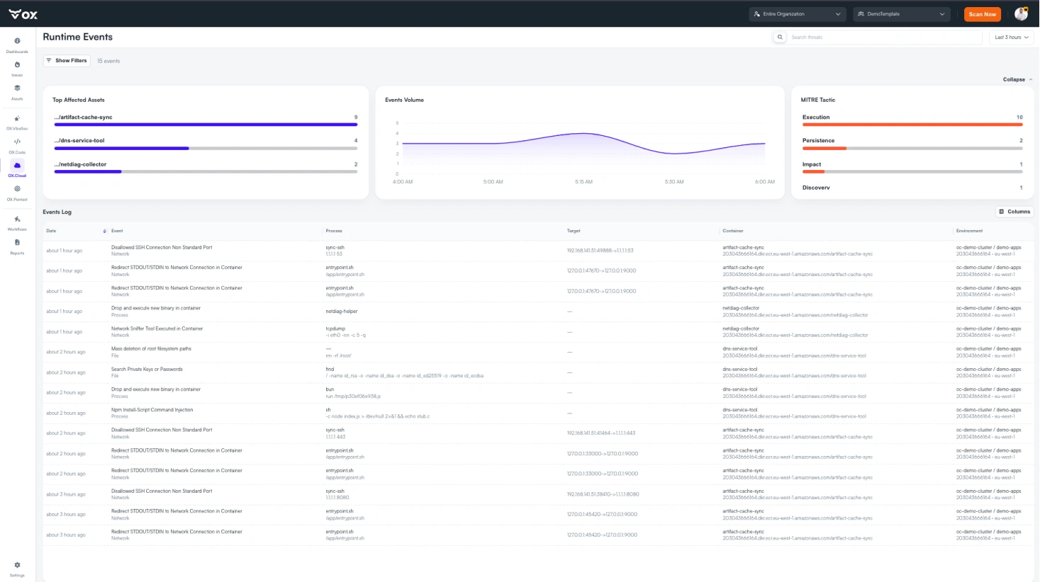 Runtime events