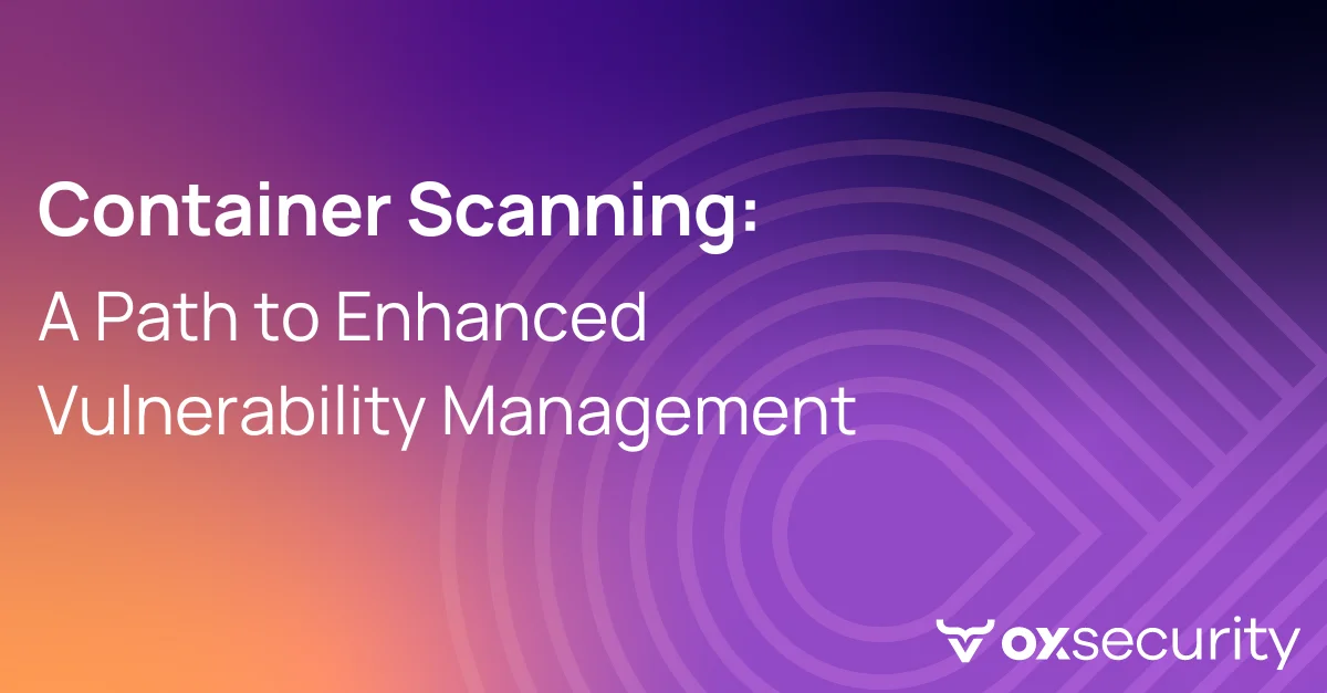 Featured image for the container scanning article depicting vulnerability detection across container images integrated into the application security posture management pipeline