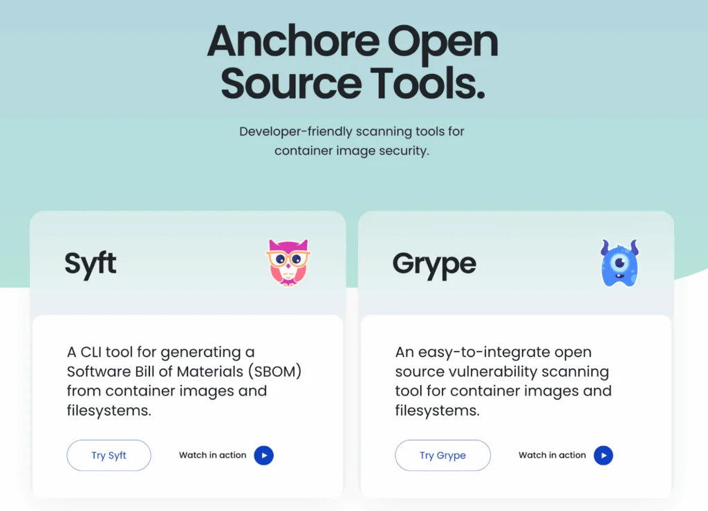 Anchore Syft + Grype